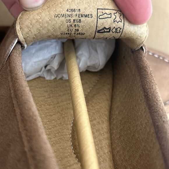 New Lands' End Lakewood Penny Loafer Women's Moc Light Bark 8.5 Preppy With Box - Picture 4 of 5